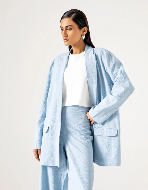 OVERSIZED TEXTURED BLAZER